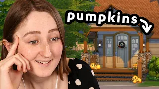 i built an autumn themed house in the sims