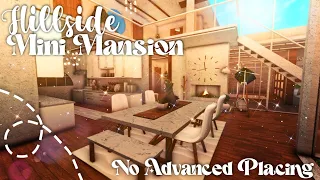 No Advanced Placing Hillside Minimalist Mini Mansion I Bloxburg Speedbuild and Tour - iTapixca