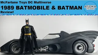 McFarlane Toys DC Multiverse Amazon Exclusive Batman 1989 Batman & Batmobile Review!