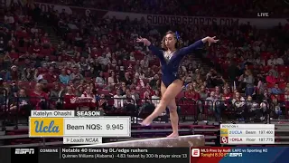 Katelyn Ohashi 2019 Beam vs OU 9.950