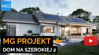 Projekt domu Dom na szerokiej 2 MG Projekt - 121,95 m2 - koszt budowy 191 tys. zł