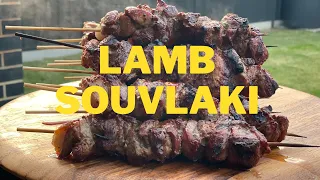 HOW TO MAKE LAMB SOUVLAKI ON SKEWERS | @therealgreekchef