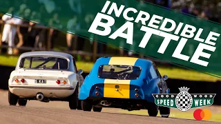 Incredible Mini v Lotus track battle at Goodwood