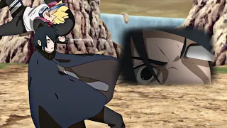 Borushiki/Boruto vs Kawaki and Sasuke, Boruto Destroys Sasuke's Rinnegan | Kurama Death Boruto 218