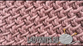 Узор «Изнаночные стежки на полотне» / Purl-Twist Fabric pattern