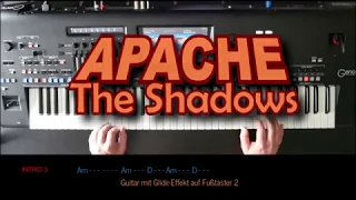 Apache - Shadows, Cover, eingespielt auf Yamaha Genos