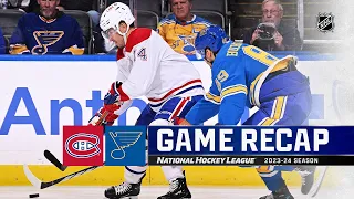 Canadiens @ Blues 11/4 | NHL Highlights 2023