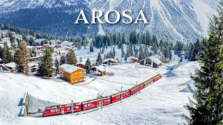 Arosa is a breathtaking winter resort in the Swiss Alps 🇨🇭 Switzerland 4K