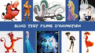 BLIND TEST FILMS ANIMATION ( DISNEY, GHIBLI, DREAMWORKS...) 100 Extraits