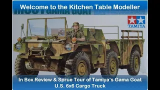 Tamiya 1/35 Gama Goat in Box Review and Parts Tour