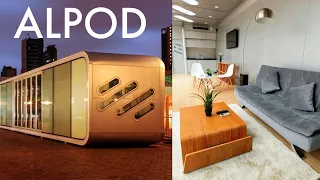 MODULAR & LUXURIOUS! This Futuristic Alpod Mobile Home Will Blow Your Mind