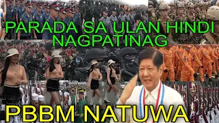 PARADA SA GITNA NG ULAN LIBONG SUNDALO HINDI NAGPATINAG PBBM NATUWA