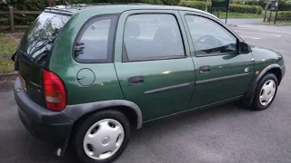 1999 T REG VAUXHALL CORSA 1.2 16V CLUB 5 DOOR IN POPULAR GREEN COLOUR DRIVES REALLY WELL INDEED!!