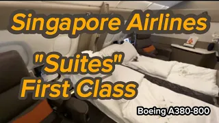 Singapore Airlines A380-800 Suite 1F First Class  SQSuites Travel SingaporeAir