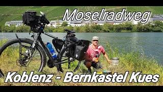 Moselradweg Von Koblenz bis Bernkastel Kues und extremen Unwetter Hagel und Starkregen