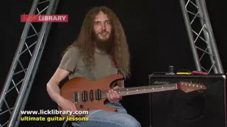 Guthrie Govan - Learning The Guitar - Session 3 Licklibrary