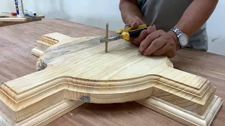 Woodworking Project With Amazing Techniques & Skills // Beautiful Dining Table Design // DIY