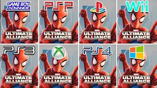 Marvel: Ultimate Alliance (2006) GBA vs PSP vs PS2 vs Wii vs PS3 vs XBOX 360 vs PS4 vs PC