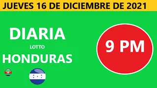 Diaria 9 pm honduras loto costa rica La Nica hoy jueves 16 de diciembre de 2021 loto tiempos hoy