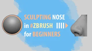 How to Sculpt Nose in Zbrush - for beginners