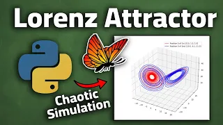 Chaos Theory Simulation in Python! || Lorenz Attractor & The butterfly effect!