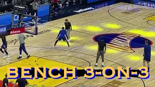 📺 Nico, Gary Payton II, Juan Toscano-Anderson, Smailagic, Mulder & Barbosa in Warriors bench 3-on-3