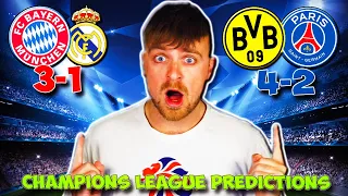 CHAMPIONS LEAGUE 2023/24 SEMI FINAL PREDICTIONS [FIRST LEG] - BAYERN MUNICH VS REAL MADRID & MORE!