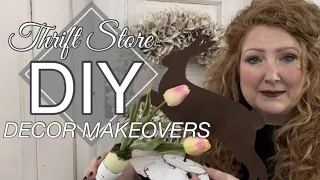 DIY THRIFT STORE HOME DECOR MAKEOVERS | TRASH TO TREASURE