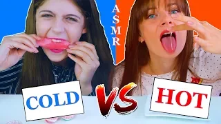 HOT VS COLD ASMR FOOD CHALLENGE