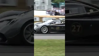 Screaming Pagani Huayra R at Goodwood Festival of Speed 2022