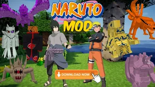 How to Download Naruto Mod for Minecraft pe 1.17 [In Hindi] Review In Hindi