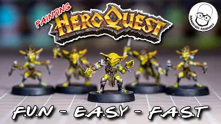 How to Paint HeroQuest Goblin Miniatures   #slapchop  Style