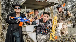 Nerf Guns War : Couple S.W.A.T Of SEAL TEAM Attack Deal Leader Black Dangerous Criminal Group