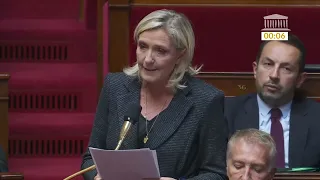 17/10/2023 QAG - Attaque terroriste à Arras (Police et sécurité) - Marine Le Pen