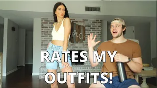 FIANCÉ RATES MY OUTFITS! | BRUTALLY HONEST! | Lauren Rose