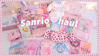 Sanrio haul 🍓 my melody & cinnamoroll stationary, blind box, plushies & more