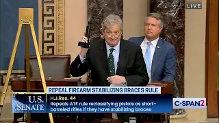 Sen. Kennedy Gives EPIC Pistol Brace Demonstration on Senate Floor