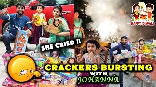 CRACKERS BURSTING with Lil Johanna & Ani WENT WRONG !! Pandian Fireworks Agencies Walajabad