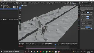 Creating Footsteps on snow in Blender 3.0.0