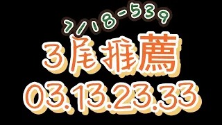 07/18 - 539號碼參考｜今天你要簽幾號?｜#五三九 #台彩 #539