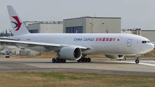 China Cargo Airlines 777-F Pre Delivery Takeoff From PAE