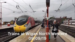 Trains at Wigan North Western