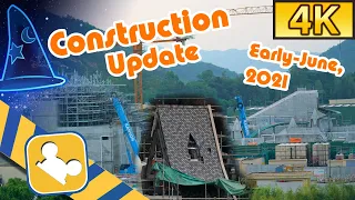 [4K Hong Kong Disneyland] "Arendelle: World of Frozen" Construction Update | (Early-June, 2021)