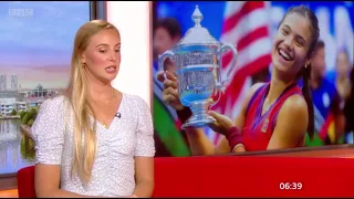 Naomi Broady Emma Raducanu US Open BBC Breakfast 2021