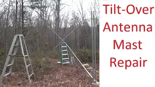 Home Brew Tilt Over Antenna Mast Repair