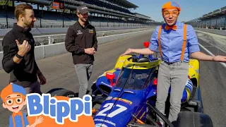 Blippi Explores Indy 500 Race Cars at the Motorway Speedway! | Educational Videos for Kids