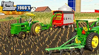 1960'S AMERICAN FARMING- CHOPPING CORN SILAGE & PLOWING! (ROLEPLAY)