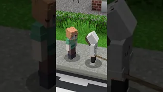 JUNGS vs MÄDCHEN - WENN MAN FREUNDE IN DER STADT TRIFFT | Minecraft #SHORTS