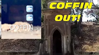 Peek Inside EPIC 1800s Family Crypt! COFFIN Out In The Open!