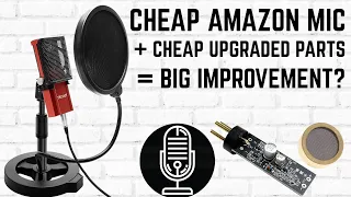 Can $10 Make A $17 Amazon Microphone VERY Useable?  TKOAIY Condenser Mod!  Warning: Noisy Stock Mic